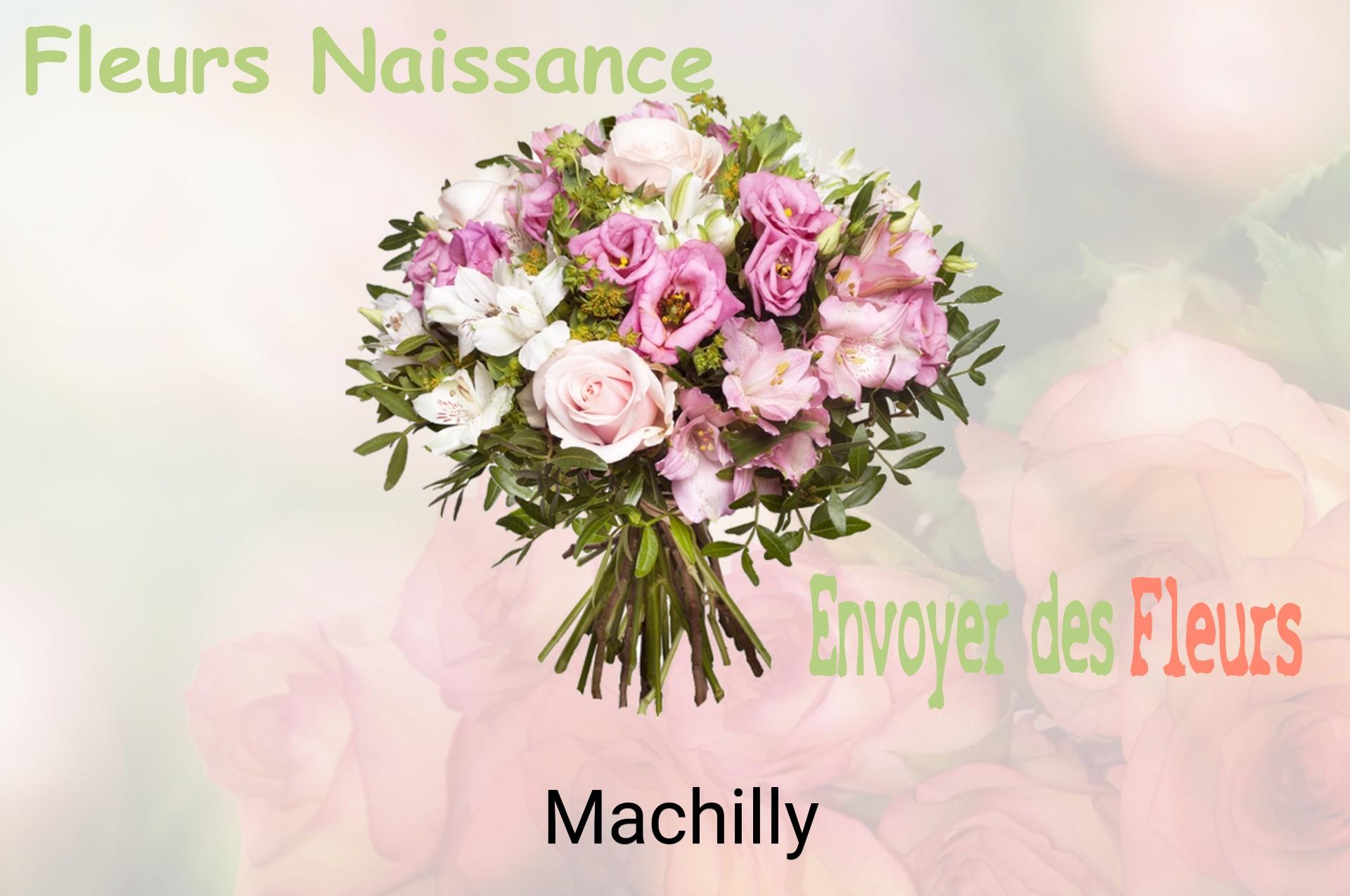 Bouquet de fleurs de naissance livré à Machilly